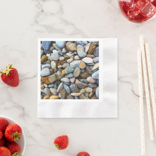  Beach Pebbles   Napkin (Insitu)