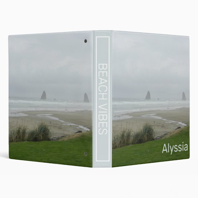Beach Personalized Binder (Background)