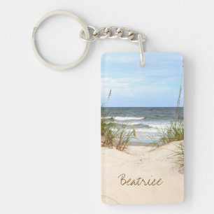 Beach Personalized Keychain