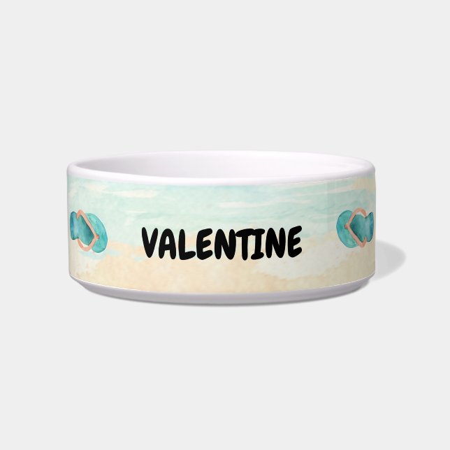 Beach Pet Water Food Bowl (Front)