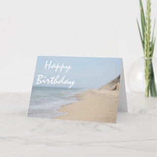 Beach photo card