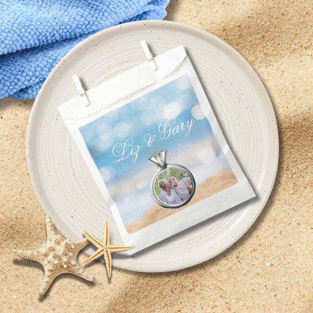 Beach Photo Destination Wedding  Favour Bag (Creator Uploaded)