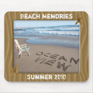 Beach Photo Frame Mousepad