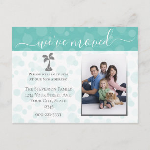 Beach Photo Moving Announcement Change of Address Postcard