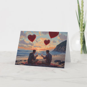 Beach Picnic_LGBTQ Holiday Card