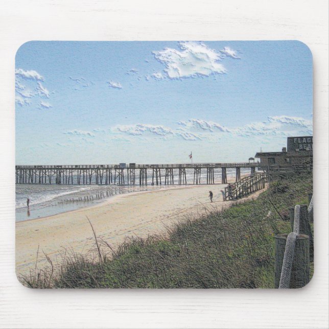 Beach pier mouse pad (Front)