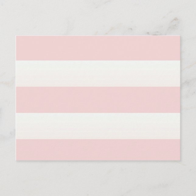Beach Pink Stripe Postcard (Front)
