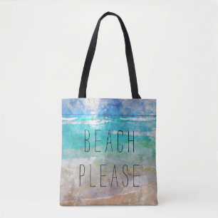 Beach Please Canvas Bag