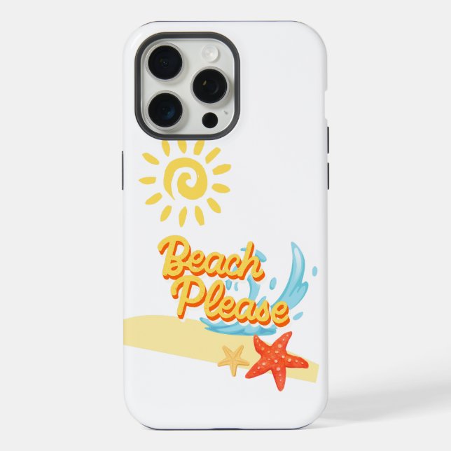 beach please iPhone case (Back)