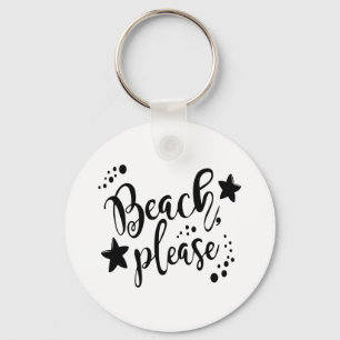 Beach Please Keychain
