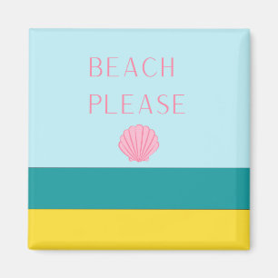 Beach Please Minimalist Door Decoration Magnet