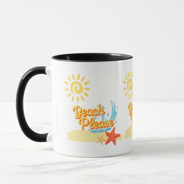 beach please mug (Left)