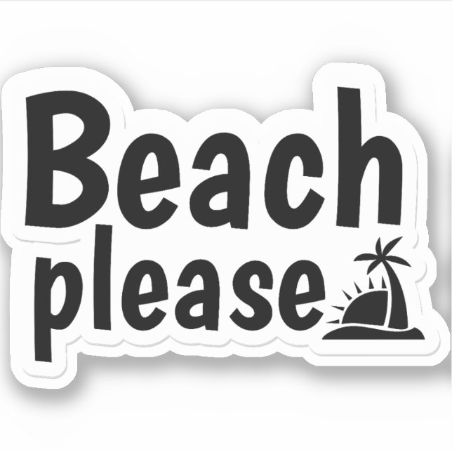 Beach please text design (Front)