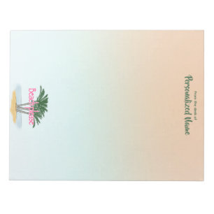 Beach Please Unlined Notepad