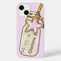 Beach pool drink blush pink jar bottle name fun 