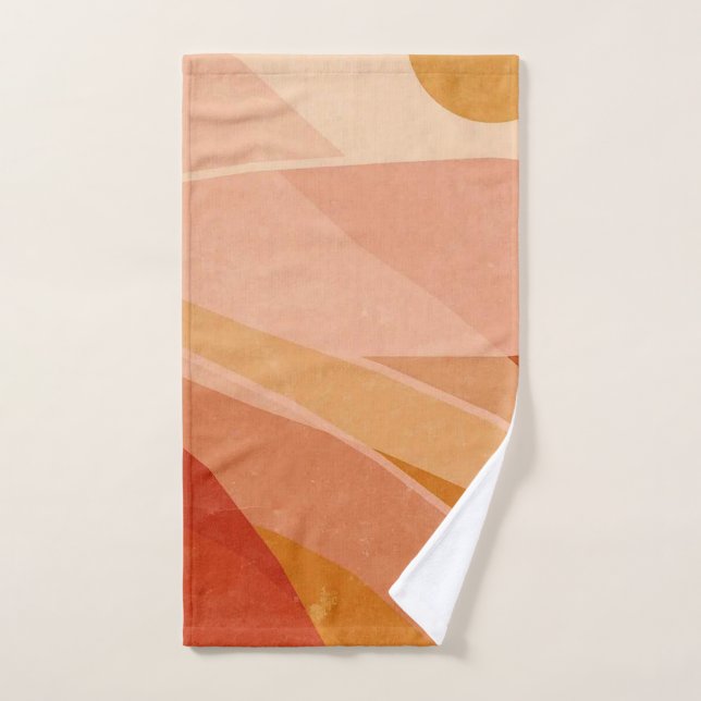Beach print hand towel (Hand Towel)
