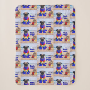 Beach Puggy Sherpa Blanket