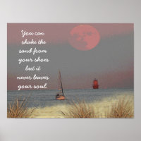Beach Quote -- Shake the Sand -- poster art