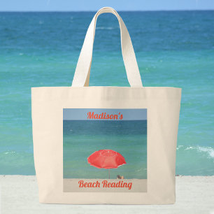 Beach Reading Seascape Beach Sac fourre-tout