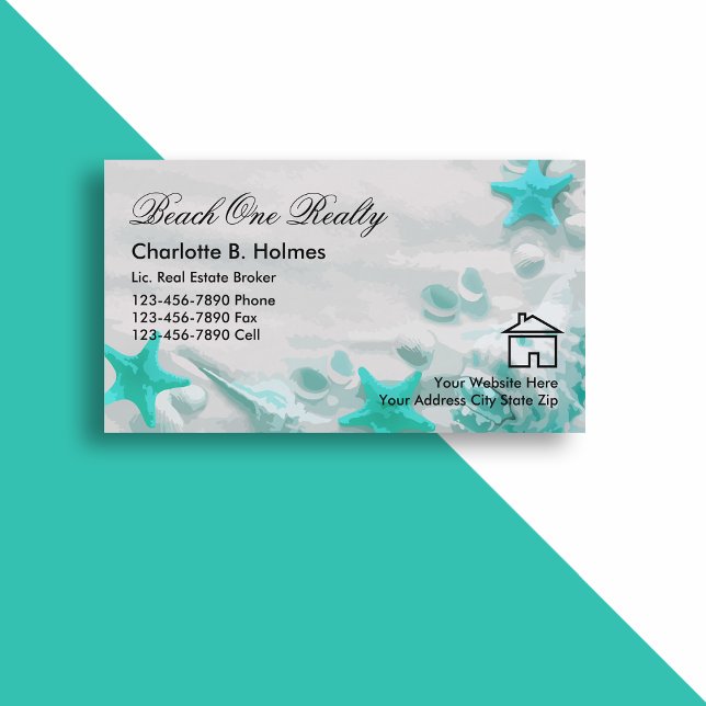 Beach Real Estate Business Cards (Creator Uploaded)