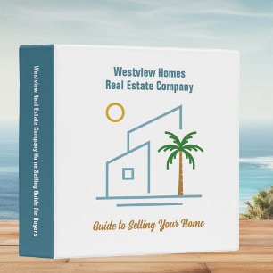 Beach Real Estate Company Custom Coastal Realtor Binder