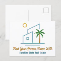 Beach Real Estate Company Cute Customizable