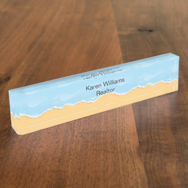 Beach Realtor Theme Nameplate (Side)