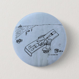 Beach Reed 2 Inch Round Button