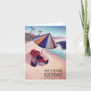 Beach Relaxing Birthday Card