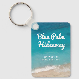 Beach Rental Retro Mod Custom Keychain