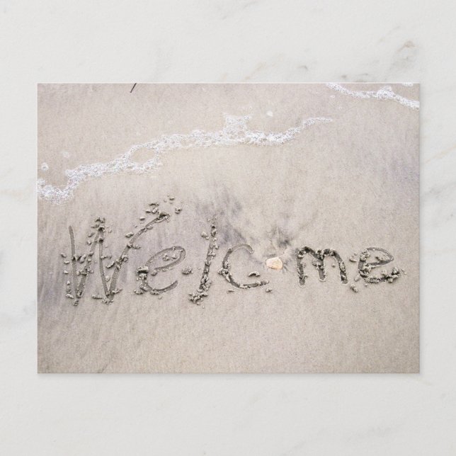 Beach Rentals Welcomes Postcard (Front)