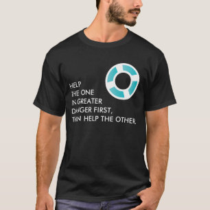 BEACH-RESCUE - personalized text T-Shirt