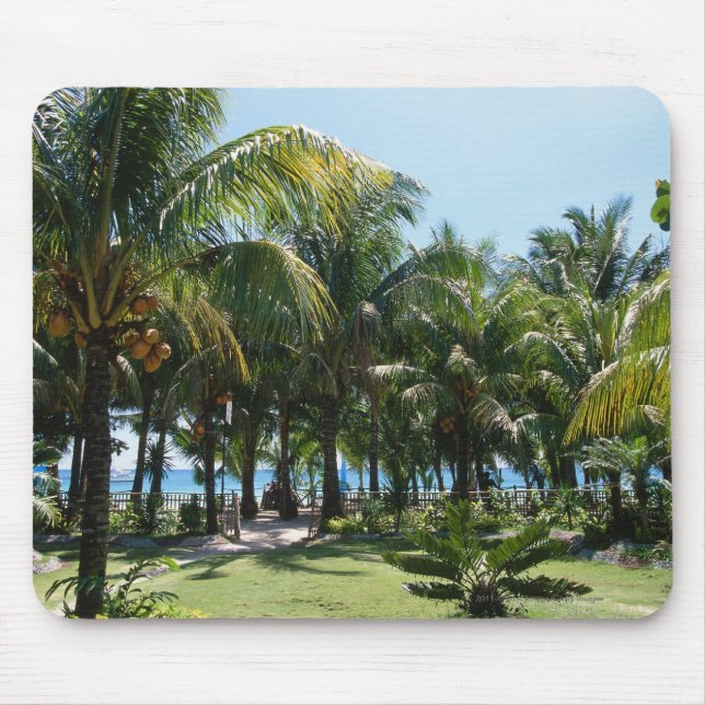 Beach resort mouse pad (Front)