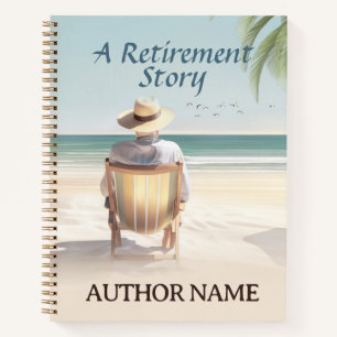Beach Retirement Book Cover Inspiration Notebook