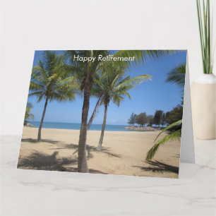 beach retirement card big