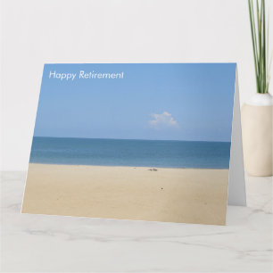 beach retirement card big