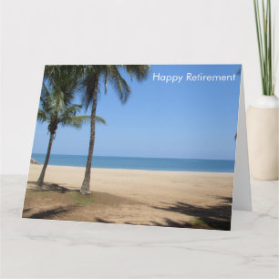 beach retirement card big