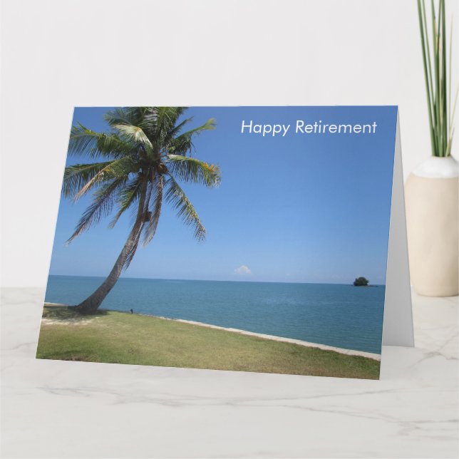 beach retirement card big (Front)