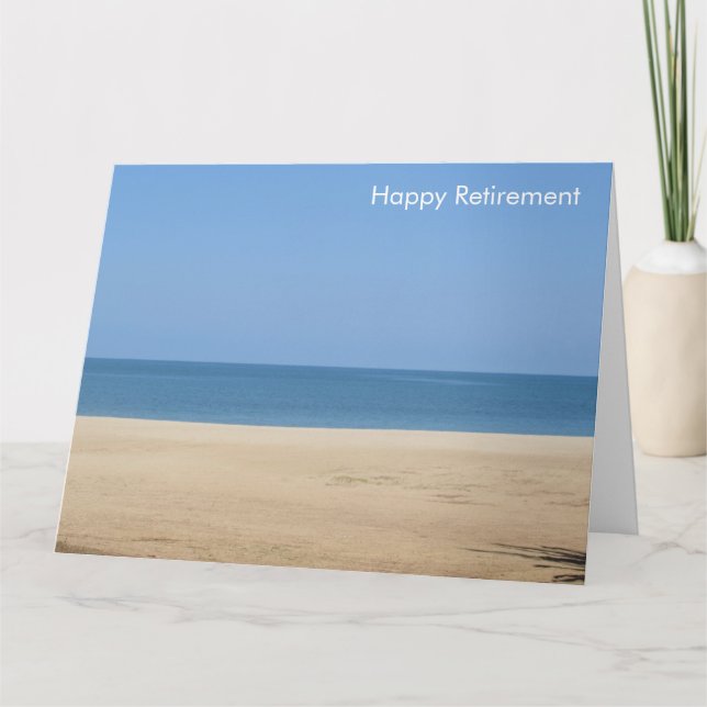 beach retirement card big (Front)