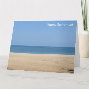 beach retirement card big