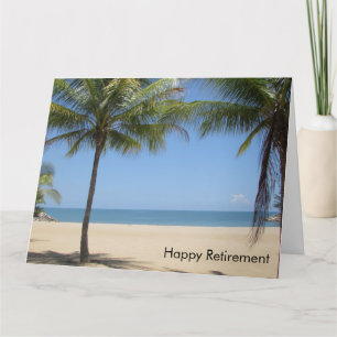 beach retirement card big
