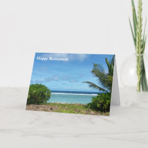 beach retirement retirement card