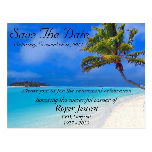 Save The Date Retirement Free Invitations 4