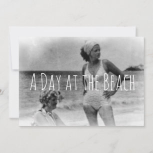 Beach Retro Swimsuit Swimming Beach Party Save The Date