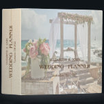 Beach Retro Wedding Floral Arch   Binder<br><div class="desc">Beach wedding planner.</div>