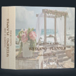 Beach Retro Wedding Floral Arch   Binder<br><div class="desc">Beach wedding planner.</div>