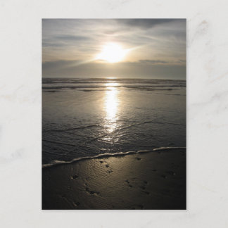 Beach rocks and a Sunset Postcard