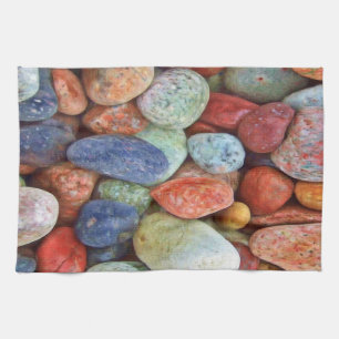 Beach rocks Kitchen towel