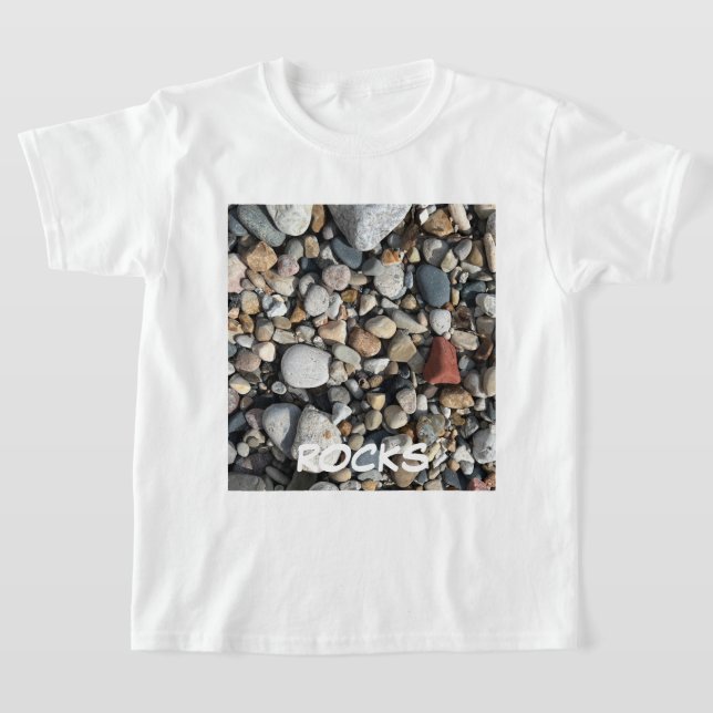 BEACH ROCKS PHOTO JEUNES ENFANTS T-shirt (Poser)