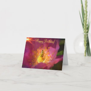 Beach Rose Birthday Card